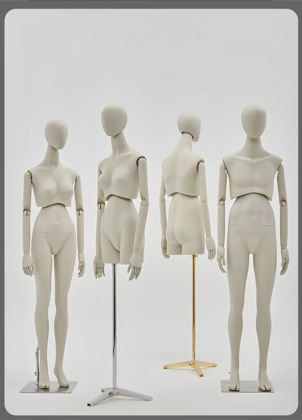 Adjustable Full-Body Mannequin Set with 360° Rotating Waist & Head – Male, Female, Child & Half-Body Styles visual merchandising female and male clothes mannequin Richenmannequin (12) Adjustable Full-Body Mannequin Set with 360° Rotating Waist & Head – Male, Female, Child & Half-Body Styles visual merchandising female and male clothes mannequin Richenmannequin (1)