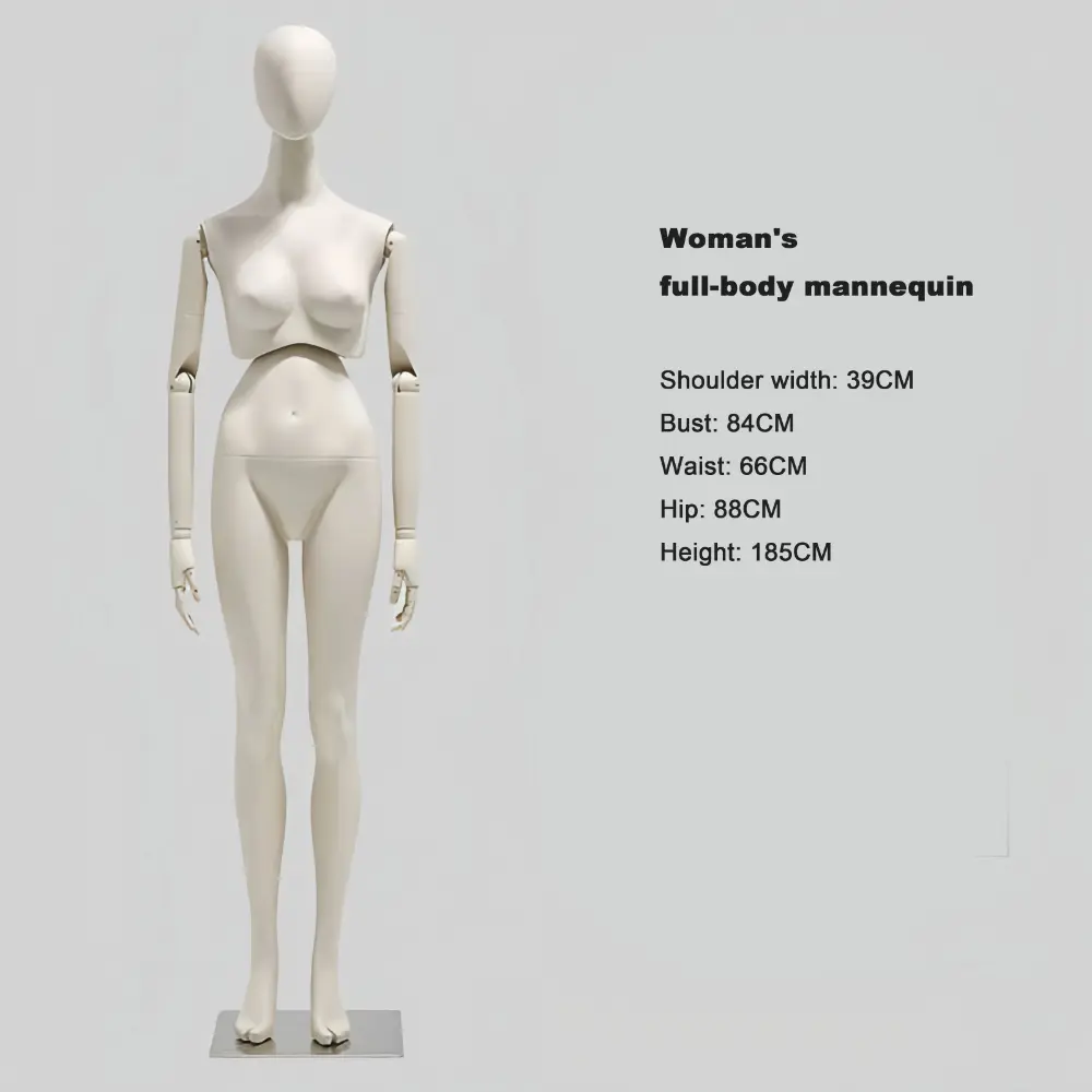 Adjustable Full-Body Mannequin Set with 360° Rotating Waist & Head – Male, Female, Child & Half-Body Styles visual merchandising female and male clothes mannequin Richenmannequin (2) Adjustable Full-Body Mannequin Set with 360° Rotating Waist & Head – Male, Female, Child & Half-Body Styles visual merchandising female and male clothes mannequin Richenmannequin (1)