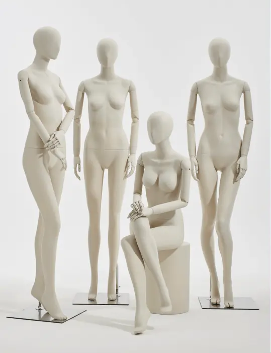 Adjustable Wooden Arm Female Mannequin Collection (3)