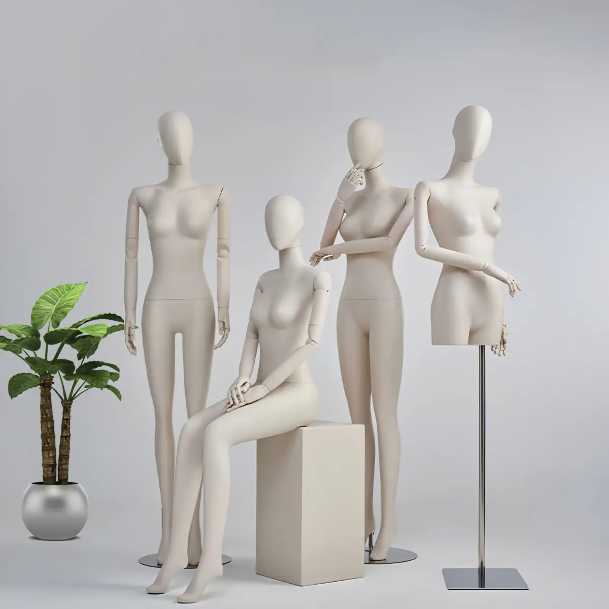 Adjustable Wooden Arm Female Mannequin Collection (4) Adjustable Wooden Arm Female Mannequin Collection (3)