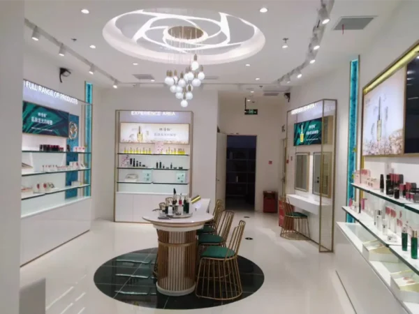 cosmetic retail store design makeup display stand perfume shop shelf rack interior decoration-morshopfitting (5)