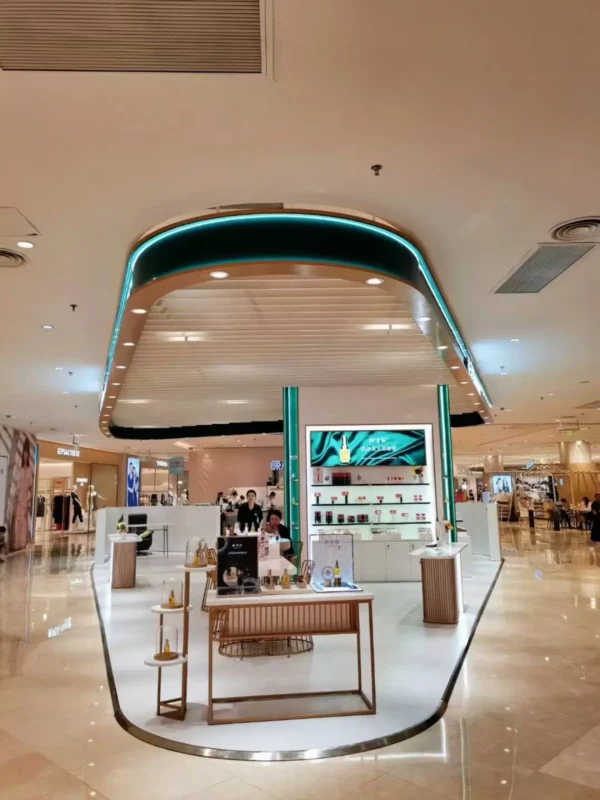 cosmetic retail store design makeup display stand perfume shop shelf rack interior decoration-morshopfitting (5)