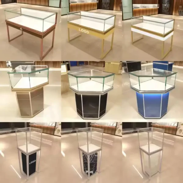 jewellery display stand storage shelves organiz holder craft shows cabinet wholesale (4)