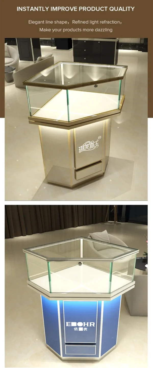 jewellery display stand storage shelves organiz holder craft shows cabinet wholesale (4)