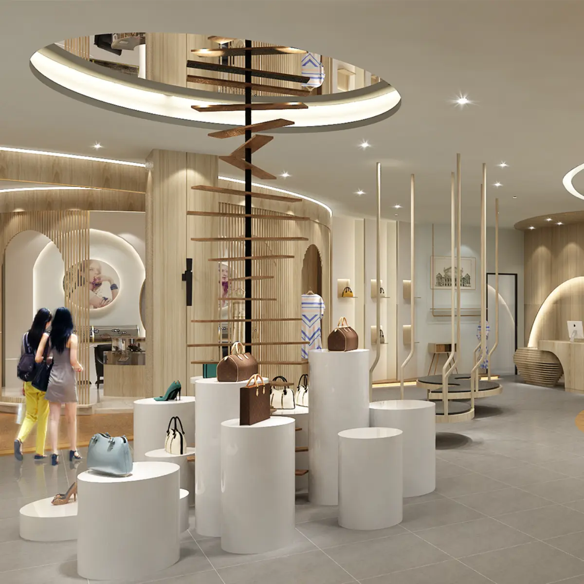 Linear Wall Display for Boutique