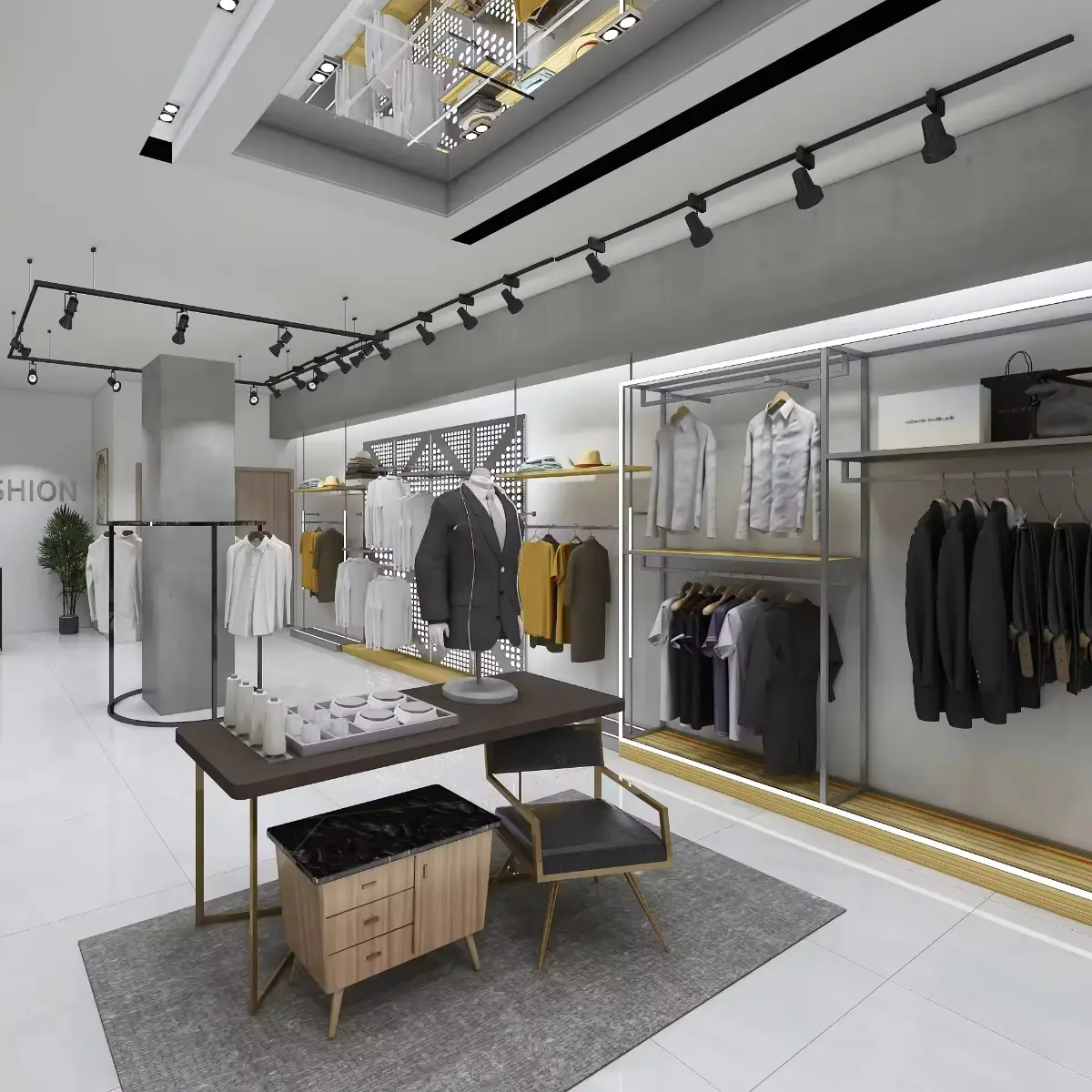 menswear shop interior design